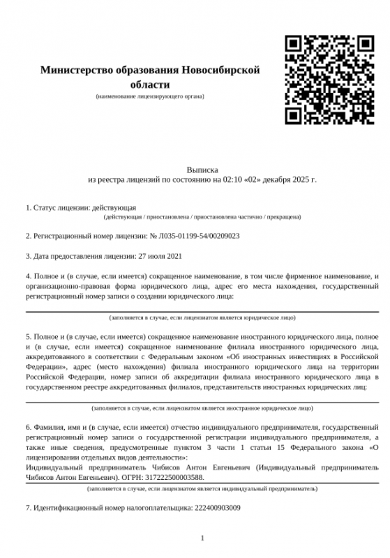 Лицензия мотошколы